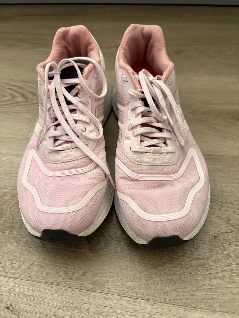 Adidas Duramo 10  Women's Light‎ Pink Athletic Running Shoes size 8.5 - Picture 5 of 7